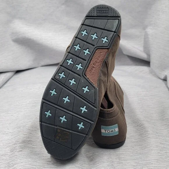 Toms - Men’s Brown Waxed Twill Cordones - Picture 9 of 11